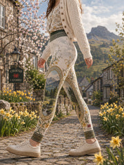 Women's Wales-Inspired Art Print Leggings