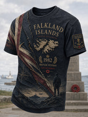 Men' Falklands War British Veterans Memorial Short Sleeves T-Shirt