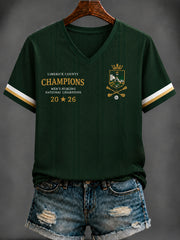 Women's Limerick Hurling Printed V-neck T-shirt