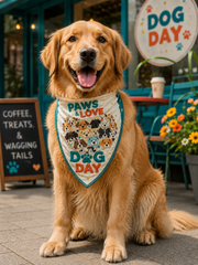 International Dog Day Triangle Scarf