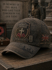 Unisex British Veterans' Memorial Hat