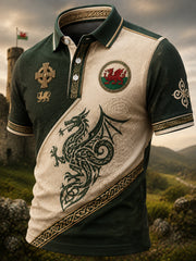 Men's Welsh Dragon Printed Shirt