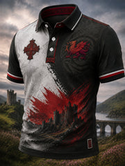 Men's Welsh Dragon Printed Shirt