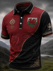 Men's Welsh Dragon Printed Shirt