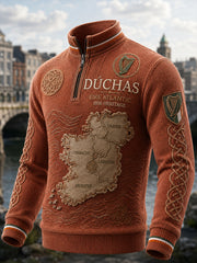 Men's Irish Patriotic Commemoration Waffle Long Sleeve T-Shirt