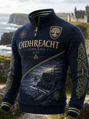 Men's Irish Patriotic Commemoration  Waffle Long Sleeve T-Shirt