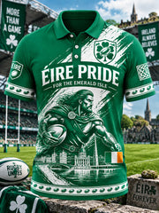 Men's Ireland Rugby Short Sleeve Polo Shirt