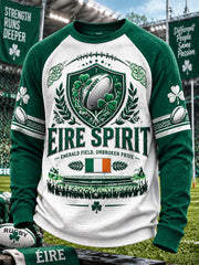 Men's Ireland Rugby Waffle Long-Sleeve Sweatshirt
