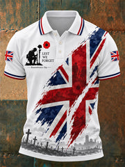 Men's Remembrance Day Lest We Forget Polo Shirt