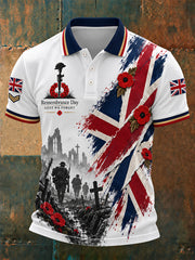 Men's Remembrance Day Lest We Forget Polo Shirt