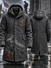 Men's Remembrance Day Lest We Forget Long Coat