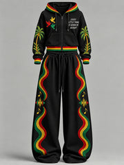 Women's EVERY LITTLE THING IS GONNA BE ALRIGHT Printed Sports Suit