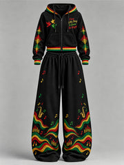 Women's EVERY LITTLE THING IS GONNA BE ALRIGHT Printed Sports Suit