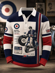 Men's Paul Weller And British Mod Culture Waffle Long Sleeve Shirt