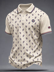 Men's UK Music Lover Mods Art Printed Casual Tops