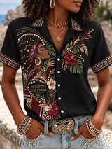 Camisa estampada de empoderamento feminino para o Dia da Consciência Negra Feminina