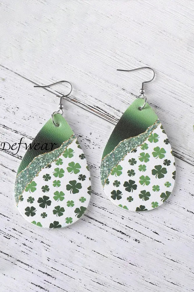 St. Patrick’s Day Four Leaf Clover Earring