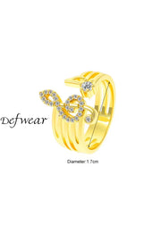 Stylish Musical Symbol Statement Ring