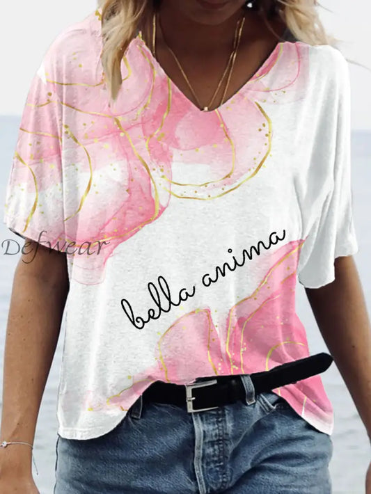 T-Shirt Donna Italiana ’Beautiful Soul’ come immagine / S