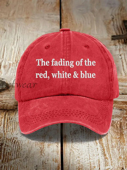 The Fading Of The Red White And Blue Hat Red / ONE