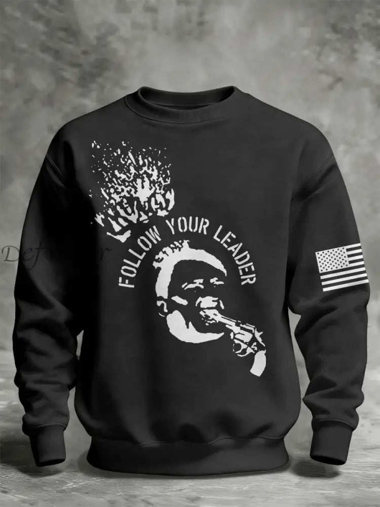 Unisex 8647 FDT Funny Printed Sweatshirt Black / S