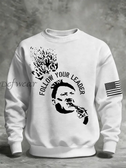 Unisex 8647 FDT Funny Printed Sweatshirt White / S