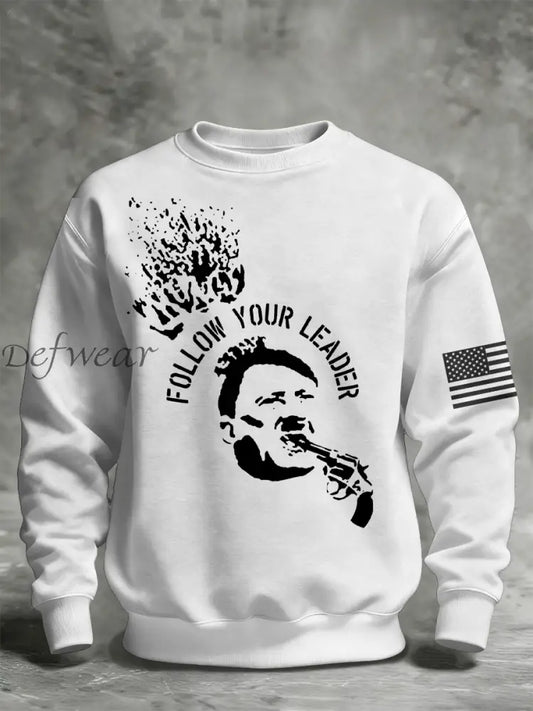 Unisex 8647 FDT Funny Printed Sweatshirt White / S