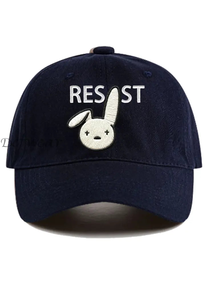 Unisex Bunny Resist Hat Navy Blue / ONE