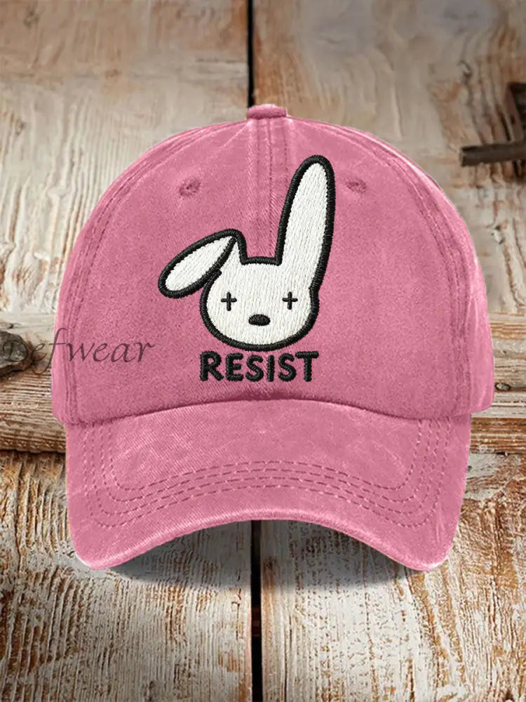 Unisex Bunny Resist Hat Pink / ONE