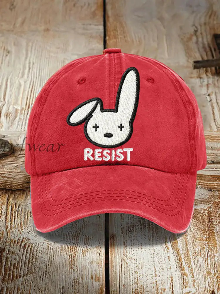 Unisex Bunny Resist Hat Red / ONE