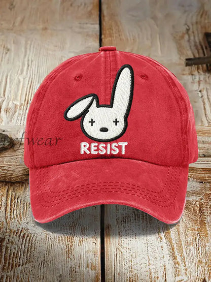 Unisex Bunny Resist Hat Red / ONE