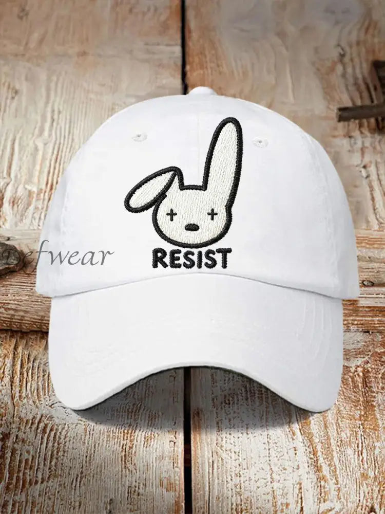 Unisex Bunny Resist Hat White / ONE
