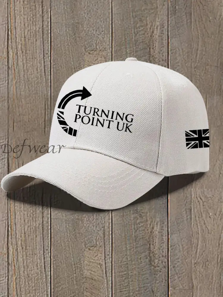 Unisex Charlie Kirk Turning Point Design Print Hat White / ONE