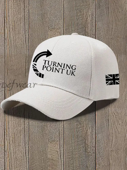 Unisex Charlie Kirk Turning Point Design Print Hat White / ONE