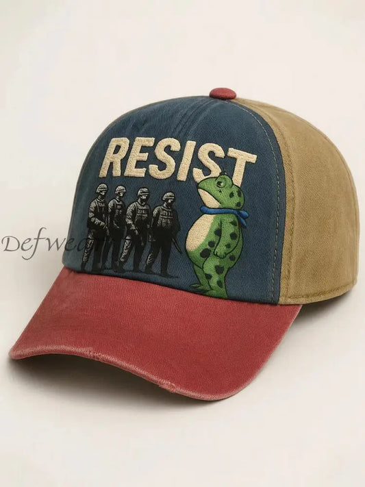 Unisex Frog Resist Print Hat As picture / ONE
