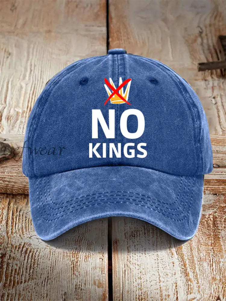Unisex No Kings Hat Blue / ONE