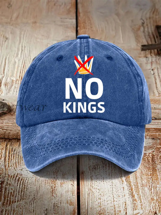 Unisex No Kings Hat Blue / ONE