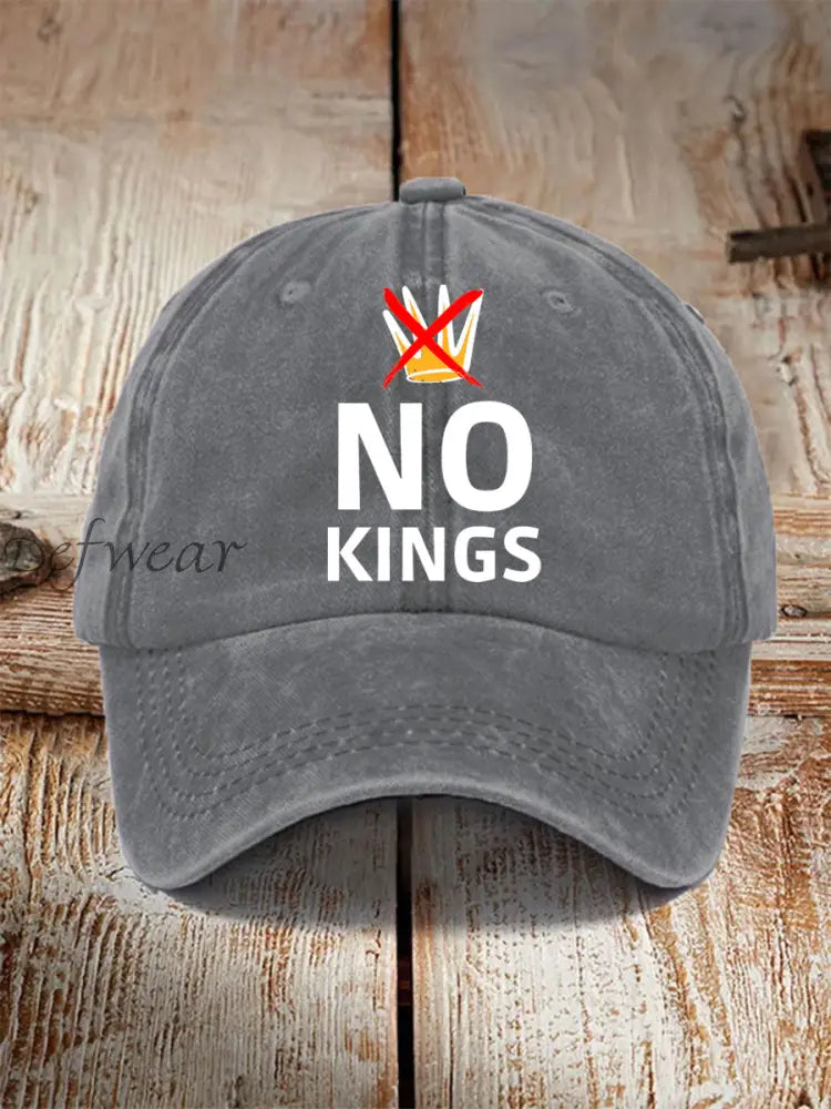Unisex No Kings Hat Gray / ONE