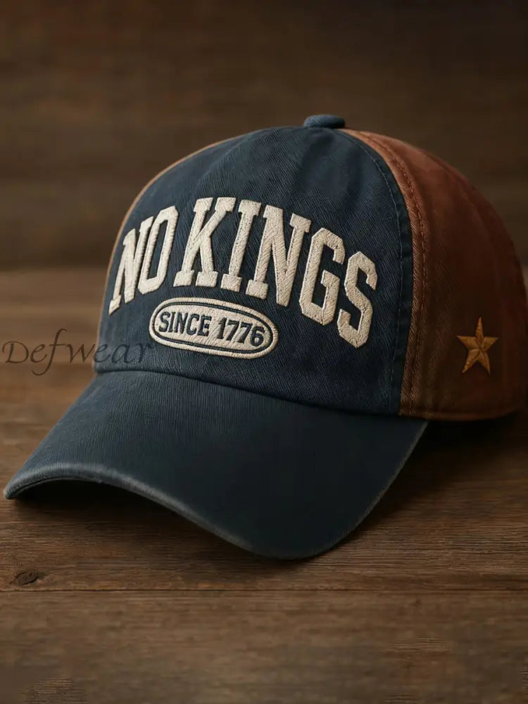 Unisex No Kings In America Since 1776 Printed Hat As picture / S