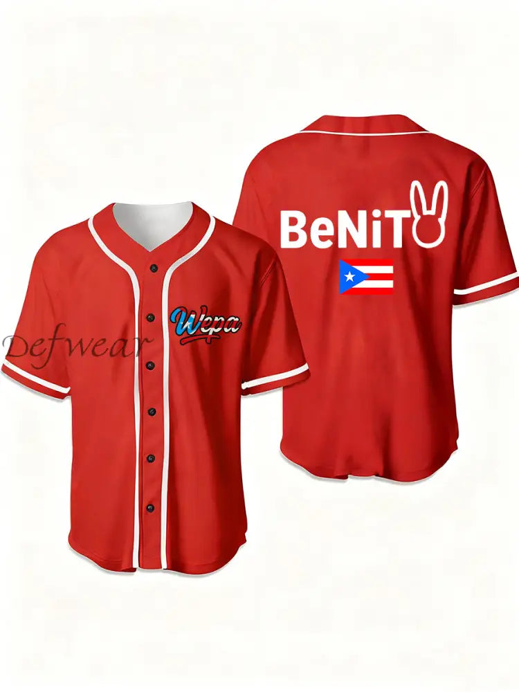 Unisex Puerto Rican singer printed shirt Red / S