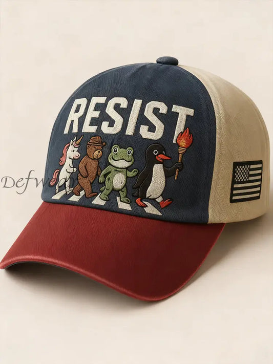 Unisex Resist Frog Printed Hat As picture / S
