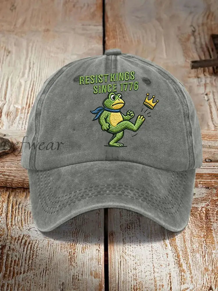 Unisex Resist Kings Since 1776 Print Hat Gray / ONE