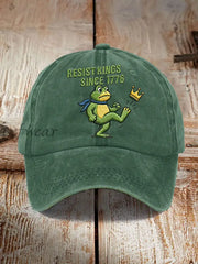 Unisex Resist Kings Since 1776 Print Hat Green / ONE