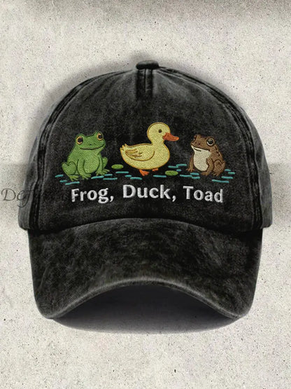 Unisex Resort FDT Polish Frog Print Cap Black / ONE