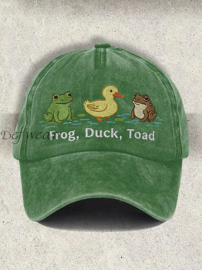 Unisex Resort FDT Polish Frog Print Cap Green / ONE