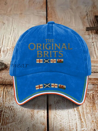 Unisex The Original Brits Printed Hat Blue / ONE