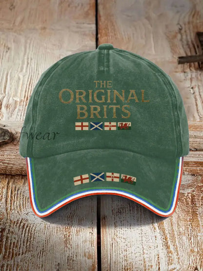 Unisex The Original Brits Printed Hat Dark Green / ONE