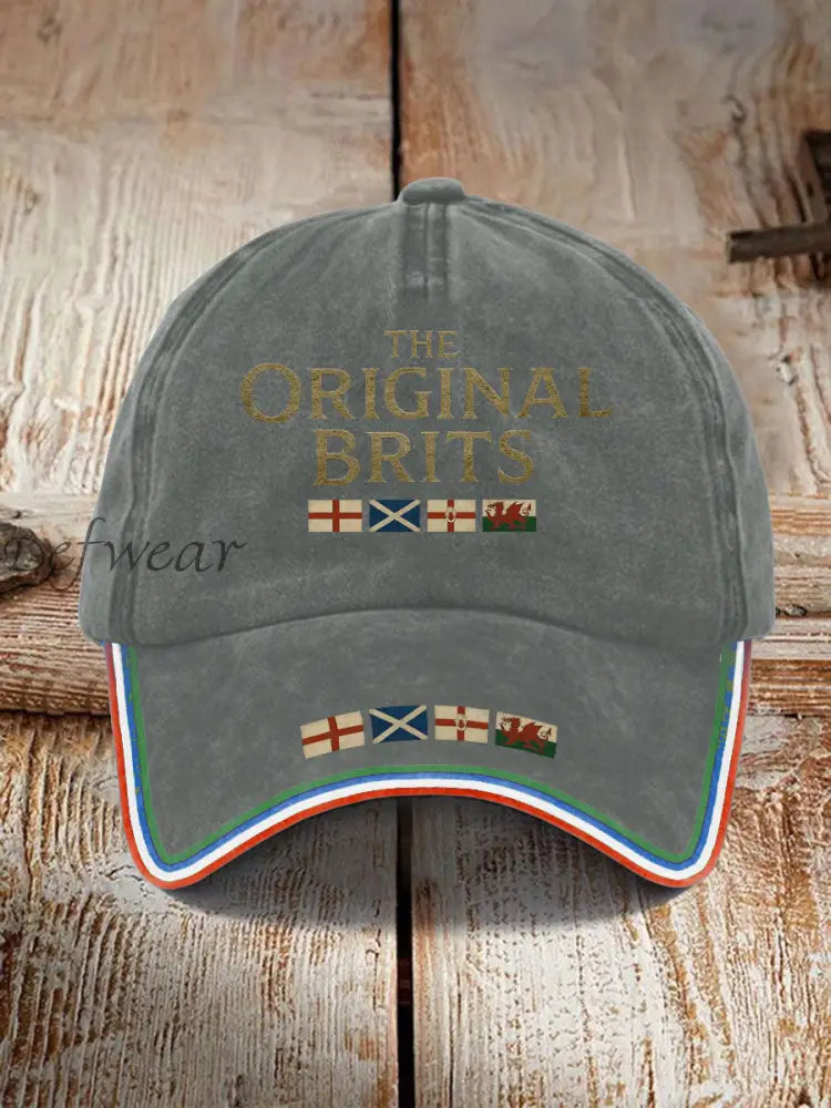 Unisex The Original Brits Printed Hat Light Gray / ONE
