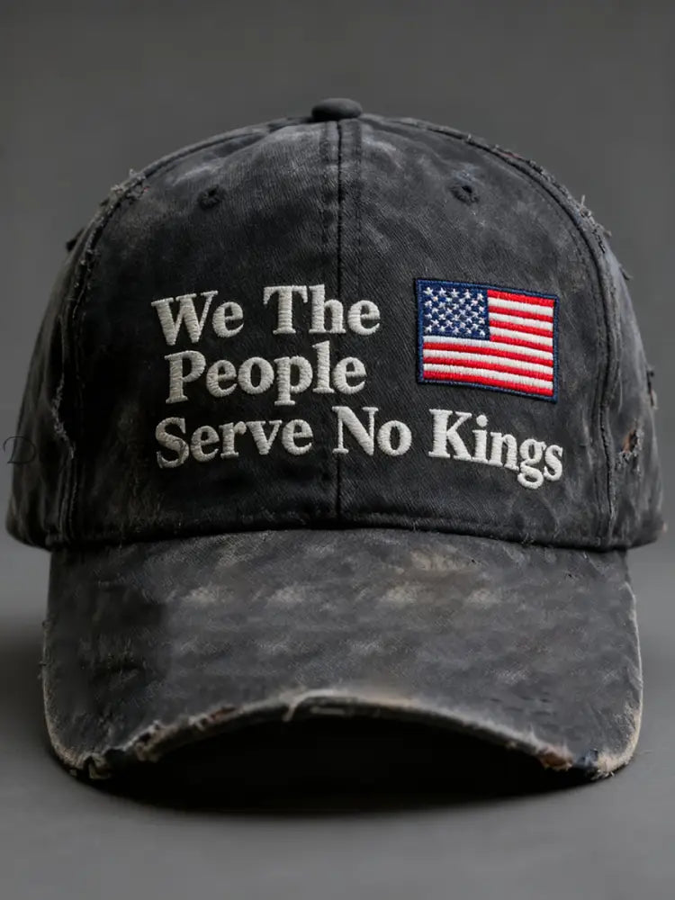 We The People Serve No Kings Cap Dark Gray / ONE