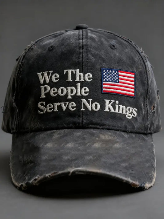 We The People Serve No Kings Cap Dark Gray / ONE